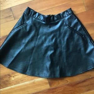 Leather skirt